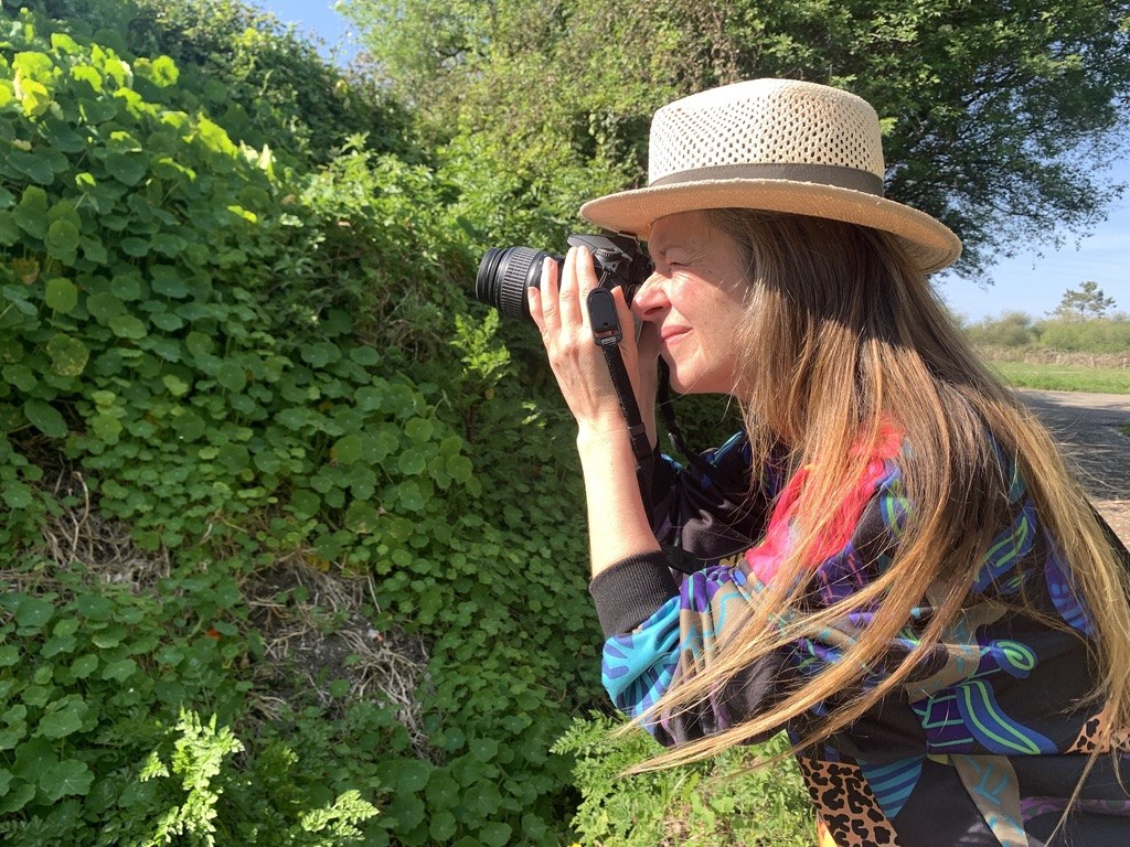 Edel Rzepka fotografiando